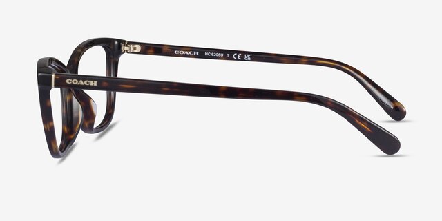 Coach HC6206U Dark Tortoise AcetateEyeglass Frames from EyeBuyDirect, Side View