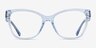 Coach HC6207U Transparent Blue AcetateEyeglass Frames from EyeBuyDirect, Front View