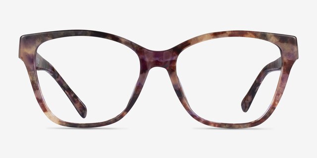 Coach HC6207U Petal Tortoise AcetateEyeglass Frames from EyeBuyDirect, Front View
