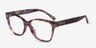 Coach HC6207U Petal Tortoise AcetateEyeglass Frames from EyeBuyDirect, Angle View