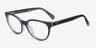 Coach HC6210U Transparent Gray AcetateEyeglass Frames from EyeBuyDirect, Angle View