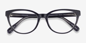 Coach HC6210U Transparent Gray Acétate Montures de lunettes de vue d'EyeBuyDirect, Vue Rapprochée