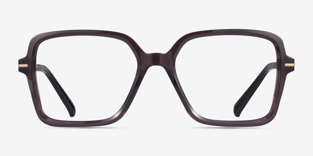 Oakley Sharp Line Polished Amethyst PlasticEyeglass Frames from EyeBuyDirect, Front View