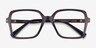 Oakley Sharp Line Polished Amethyst PlasticEyeglass Frames from EyeBuyDirect, Closed View