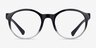 Oakley Spindrift Rx Polished Black Fade PlasticEyeglass Frames from EyeBuyDirect, Front View