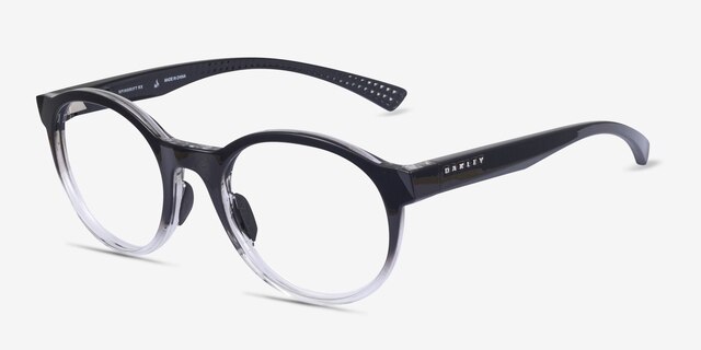 Oakley Spindrift Rx Polished Black Fade PlasticEyeglass Frames from EyeBuyDirect, Angle View