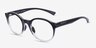 Oakley Spindrift Rx Polished Black Fade PlasticEyeglass Frames from EyeBuyDirect, Angle View