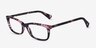 Ralph RA7089 Purple Tortoise AcetateEyeglass Frames from EyeBuyDirect, Angle View