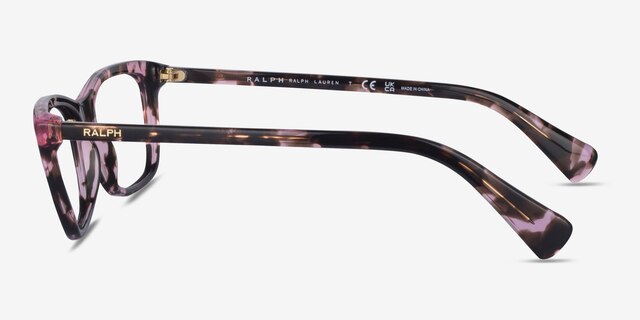 Ralph RA7089 Purple Tortoise AcetateEyeglass Frames from EyeBuyDirect, Side View