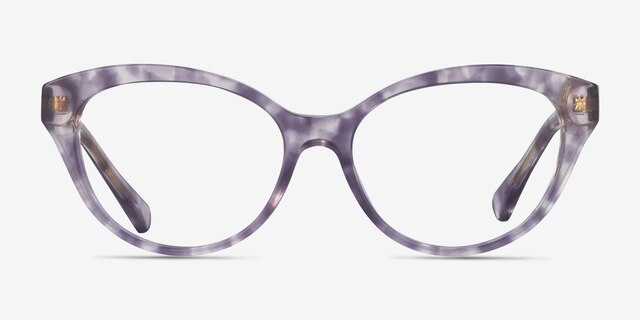 Ralph RA7116 Purple Tortoise AcetateEyeglass Frames from EyeBuyDirect, Front View