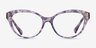 Ralph RA7116 Purple Tortoise AcetateEyeglass Frames from EyeBuyDirect, Front View