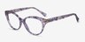 Ralph RA7116 Purple Tortoise AcetateEyeglass Frames from EyeBuyDirect, Angle View