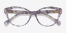 Ralph RA7116 Purple Tortoise AcetateEyeglass Frames from EyeBuyDirect, Closed View