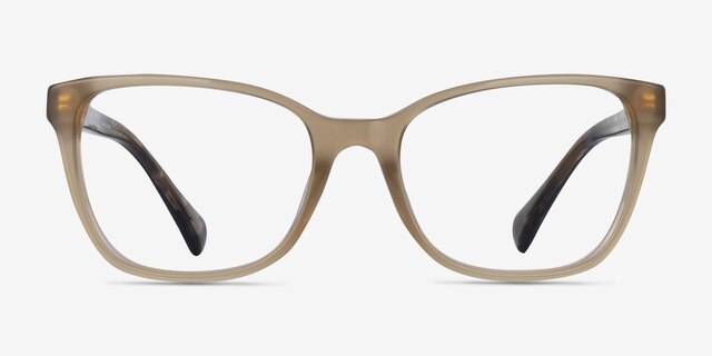 Ralph RA7137U Brown AcetateEyeglass Frames from EyeBuyDirect, Front View