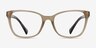 Ralph RA7137U Brown AcetateEyeglass Frames from EyeBuyDirect, Front View