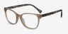 Ralph RA7137U Brown AcetateEyeglass Frames from EyeBuyDirect, Angle View