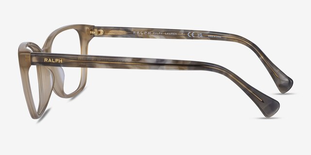 Ralph RA7137U Brown AcetateEyeglass Frames from EyeBuyDirect, Side View