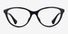 Ralph RA7140U Black PlasticEyeglass Frames from EyeBuyDirect, Front View