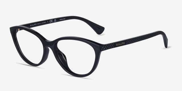 Ralph RA7140U Black PlasticEyeglass Frames from EyeBuyDirect, Angle View