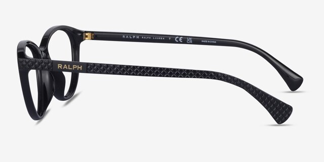 Ralph RA7140U Black PlasticEyeglass Frames from EyeBuyDirect, Side View