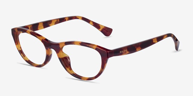 Ralph RA7143U Tortoise PlasticEyeglass Frames from EyeBuyDirect, Angle View