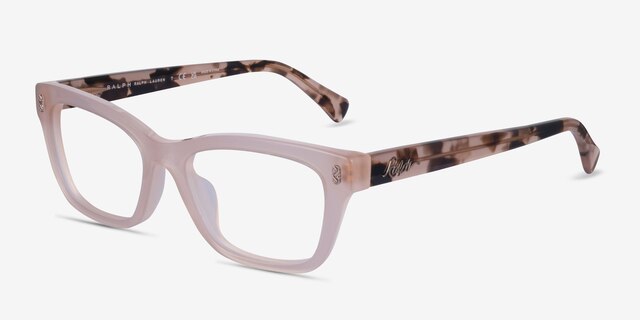 Ralph RA7154U Matte Pink AcetateEyeglass Frames from EyeBuyDirect, Angle View