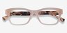 Ralph RA7154U Matte Pink AcetateEyeglass Frames from EyeBuyDirect, Closed View