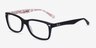 Ray-Ban RB5228 Black Floral AcetateEyeglass Frames from EyeBuyDirect, Angle View
