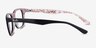 Ray-Ban RB5228 Black Floral AcetateEyeglass Frames from EyeBuyDirect, Side View
