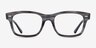 Ray-Ban RB5383 Striped AcetateEyeglass Frames from EyeBuyDirect, Front View