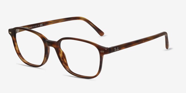 Ray-Ban RB5393 Leonard Warm Tortoise AcetateEyeglass Frames from EyeBuyDirect, Angle View
