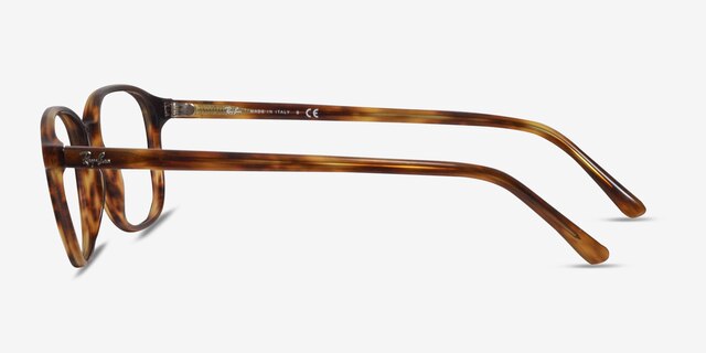 Ray-Ban RB5393 Leonard Warm Tortoise AcetateEyeglass Frames from EyeBuyDirect, Side View