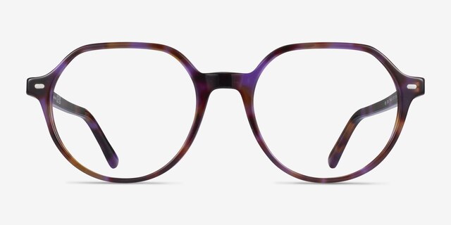 Ray-Ban RB5395 Thalia Purple Tortoise AcetateEyeglass Frames from EyeBuyDirect, Front View