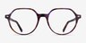 Ray-Ban RB5395 Thalia Purple Tortoise AcetateEyeglass Frames from EyeBuyDirect, Front View