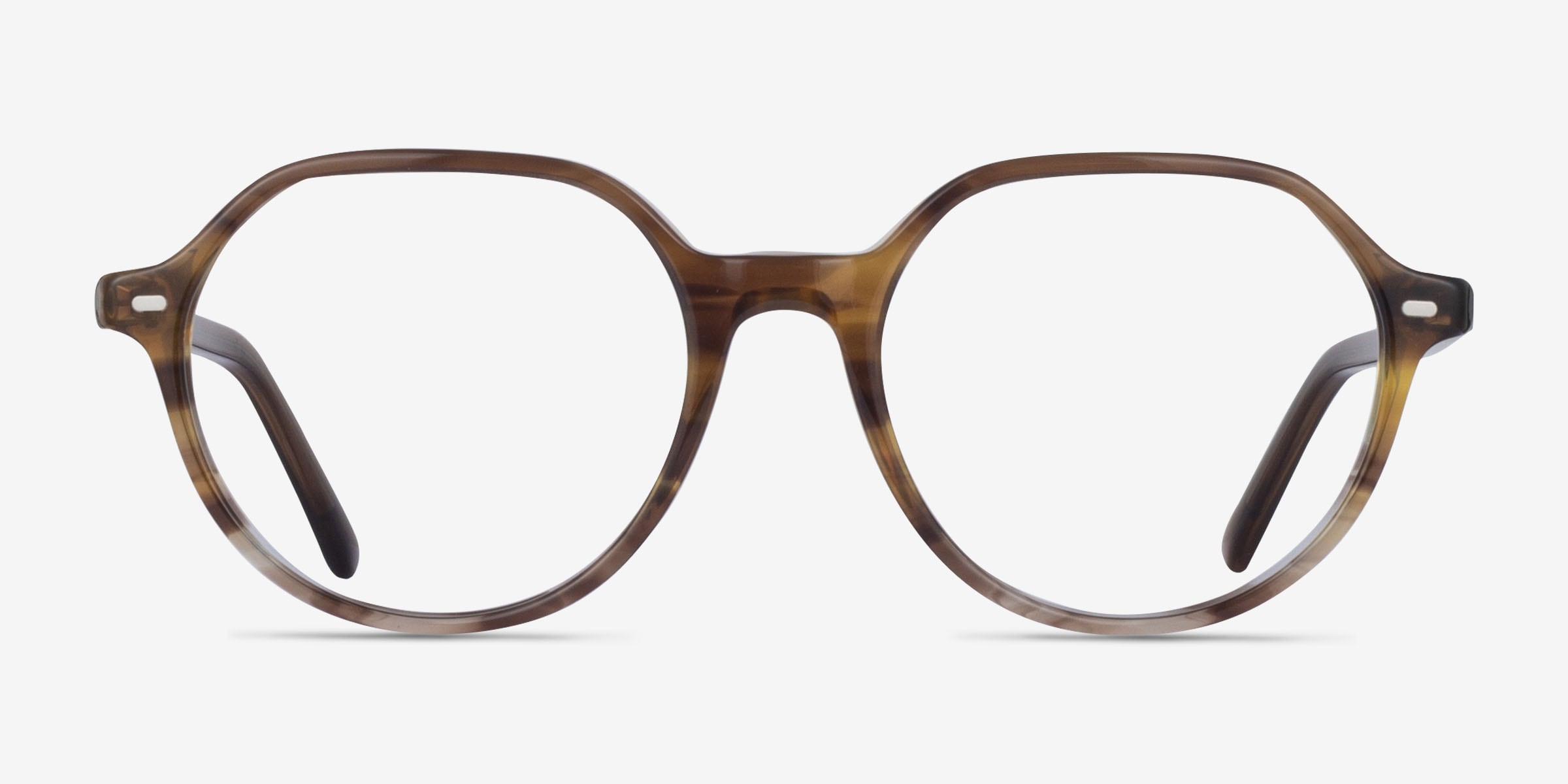 Ray-Ban RB5395 Thalia - Geometric Striped Frame Eyeglasses