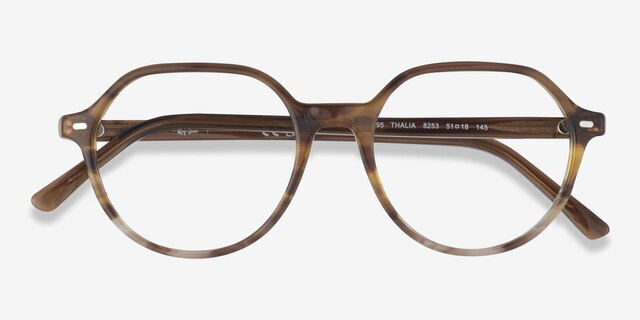 Ray-Ban RB5395 Thalia Tortoise AcetateEyeglass Frames from EyeBuyDirect, Closed View