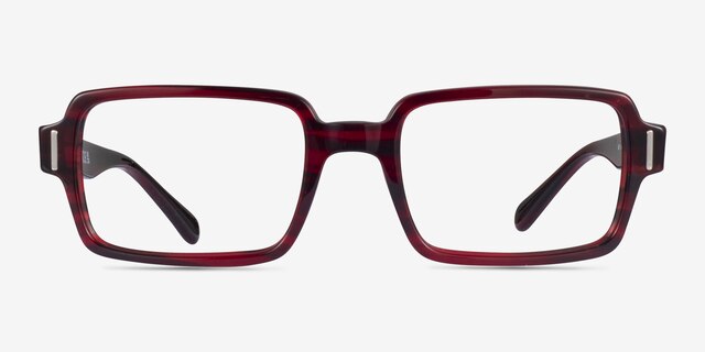 Ray-Ban RB5473 Benji Striped Red AcetateEyeglass Frames from EyeBuyDirect, Front View