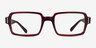 Ray-Ban RB5473 Benji Striped Red AcetateEyeglass Frames from EyeBuyDirect, Front View