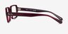 Ray-Ban RB5473 Benji Striped Red AcetateEyeglass Frames from EyeBuyDirect, Side View