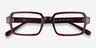 Ray-Ban RB5473 Benji Striped Red AcetateEyeglass Frames from EyeBuyDirect, Closed View