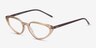 Ray-Ban RB7188 Brown PlasticEyeglass Frames from EyeBuyDirect, Angle View
