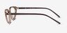Ray-Ban RB7188 Brown PlasticEyeglass Frames from EyeBuyDirect, Side View