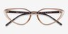 Ray-Ban RB7188 Brown PlasticEyeglass Frames from EyeBuyDirect, Closed View