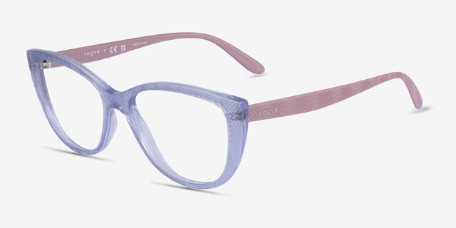 Vogue Eyewear VO5485 Purple PlasticEyeglass Frames from EyeBuyDirect, Angle View