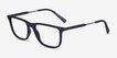 Armani Exchange AX3126 Navy Alternative MaterialsEyeglass Frames from EyeBuyDirect, Angle View