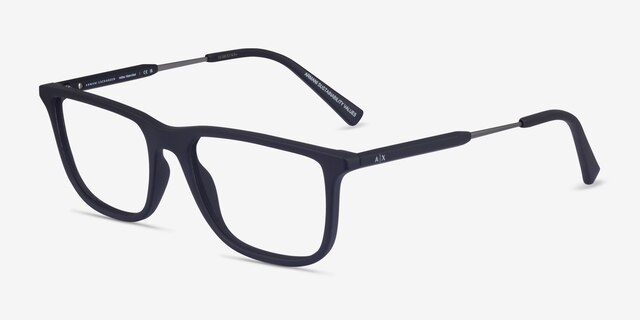 Armani Exchange AX3126 Navy Eco-friendlyEyeglass Frames from EyeBuyDirect, Angle View