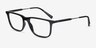 Armani Exchange AX3126 Black Eco-friendlyEyeglass Frames from EyeBuyDirect, Angle View