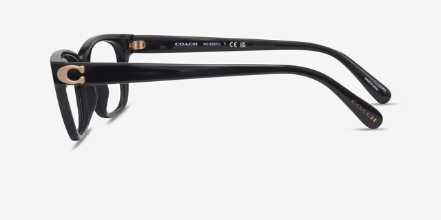 Coach HC6257U Black AcetateEyeglass Frames from EyeBuyDirect, Side View