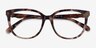 Coach HC6260U Peach Tortoise AcetateEyeglass Frames from EyeBuyDirect, Closed View