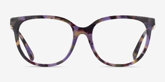 Coach HC6260U Purple Tortoise AcetateEyeglass Frames from EyeBuyDirect, Front View